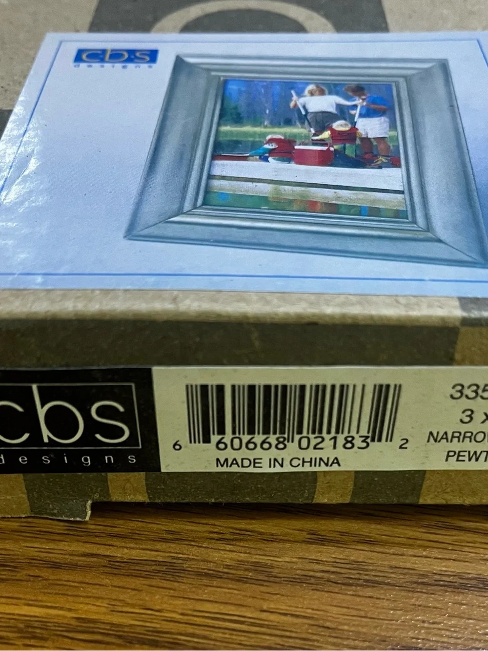 CBS Designs Home Accents Brown Patterned Decorative Photo Frame 3X5